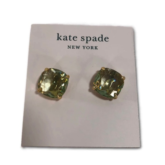 Kate Spade Turquoise Green Small Square Studs